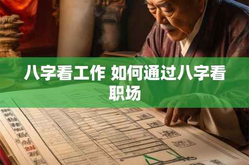 八字看工作 如何通过八字看职场