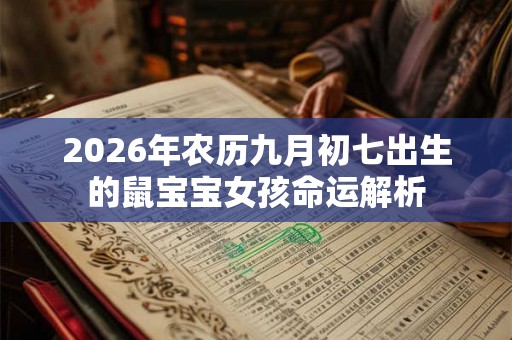 2026年农历九月初七出生的鼠宝宝女孩命运解析