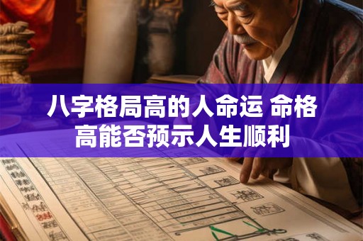 八字格局高的人命运 命格高能否预示人生顺利 八字格局高的人命运 命格高能否预示人生顺利