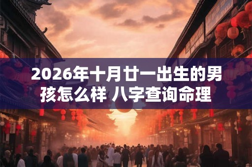 2026年十月廿一出生的男孩怎么样 八字查询命理 2026年十月廿一出生的男孩怎么样 八字查询命理