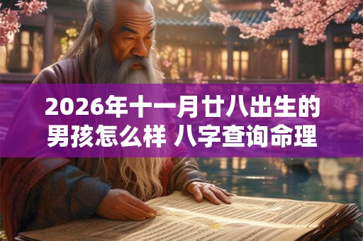 2026年十一月廿八出生的男孩怎么样 八字查询命理 2026年十一月廿八出生的男孩怎么样 八字查询命理