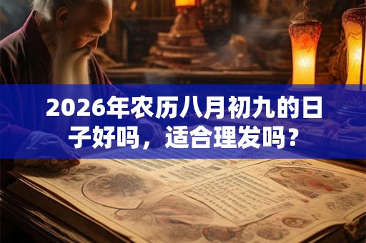 2026年农历八月初九的日子好吗，适合理发吗？