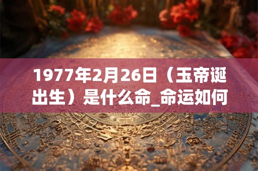 1977年2月26日(玉帝诞出生)是什么命_命运如何 1977年2月26日(玉帝诞出生)是什么命_命运如何