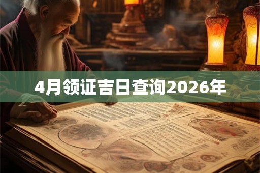 4月领证吉日查询2026年