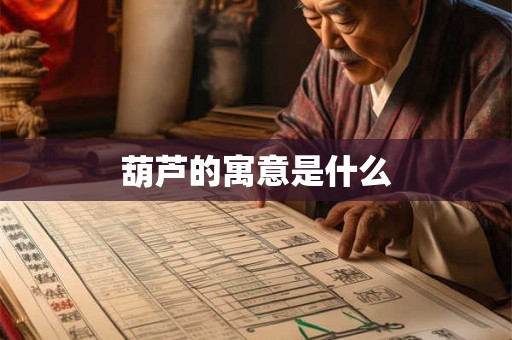 葫芦的寓意是什么