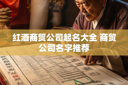 红酒商贸公司起名大全 商贸公司名字推荐