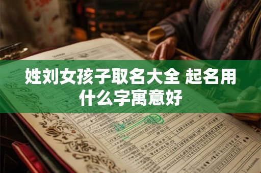 姓刘女孩子取名大全 起名用什么字寓意好