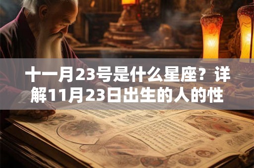 十一月23号是什么星座？详解11月23日出生的人的性格特点和命运