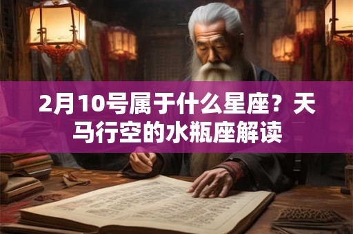 2月10号属于什么星座？天马行空的水瓶座解读