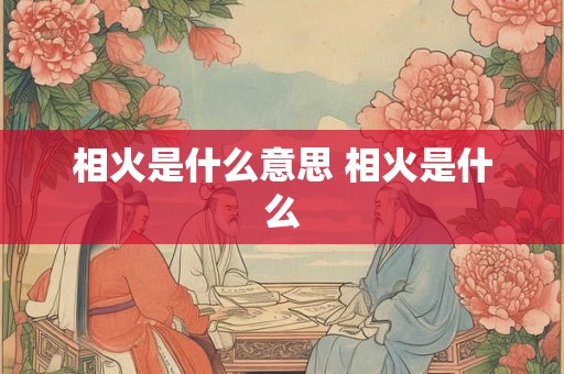 相火是什么意思 相火是什么 相火是什么意思 相火是什么