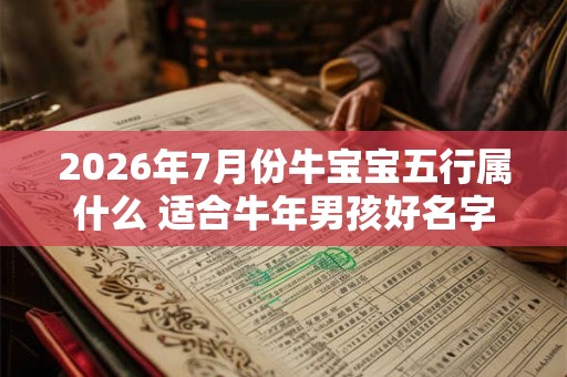 2026年7月份牛宝宝五行属什么 适合牛年男孩好名字 2026年7月份牛宝宝五行属什么 适合牛年男孩好名字