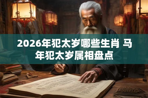2026年犯太岁哪些生肖 马年犯太岁属相盘点 2026年犯太岁哪些生肖 马年犯太岁属相盘点