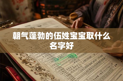 朝气蓬勃的伍姓宝宝取什么名字好