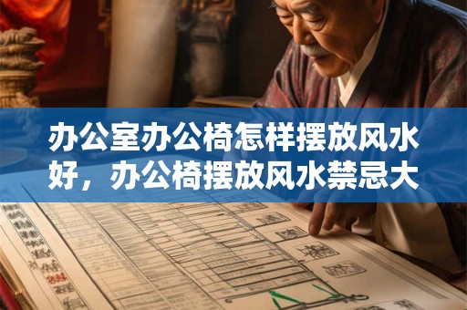 办公室办公椅怎样摆放风水好，办公椅摆放风水禁忌大全