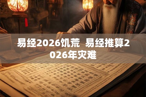 易经2026饥荒 易经推算2026年灾难 易经2026饥荒 易经推算2026年灾难