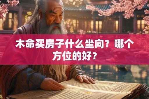 木命买房子什么坐向?哪个方位的好? 木命买房子什么坐向?哪个方位的好?