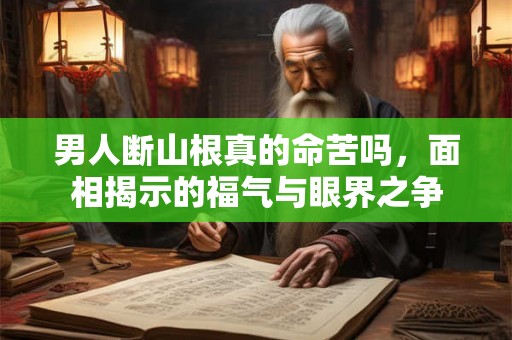 男人断山根真的命苦吗，面相揭示的福气与眼界之争