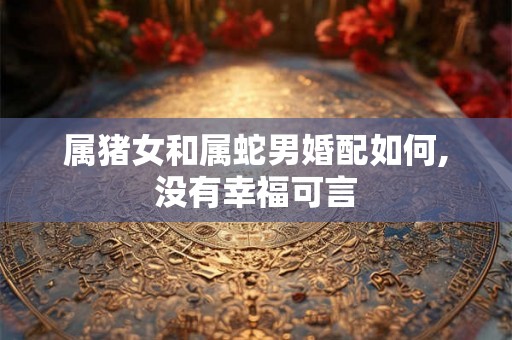 属猪女和属蛇男婚配如何,没有幸福可言