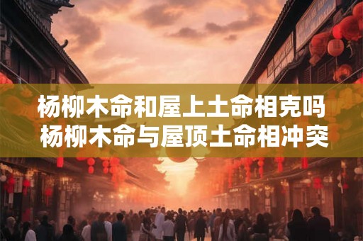杨柳木命和屋上土命相克吗 杨柳木命与屋顶土命相冲突吗