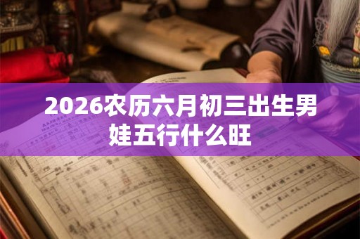 2026农历六月初三出生男娃五行什么旺 2026农历六月初三出生男娃五行什么旺