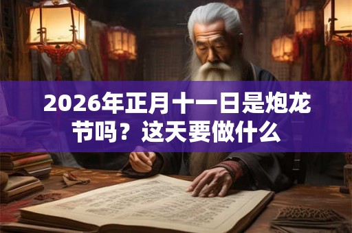 2026年正月十一日是炮龙节吗？这天要做什么