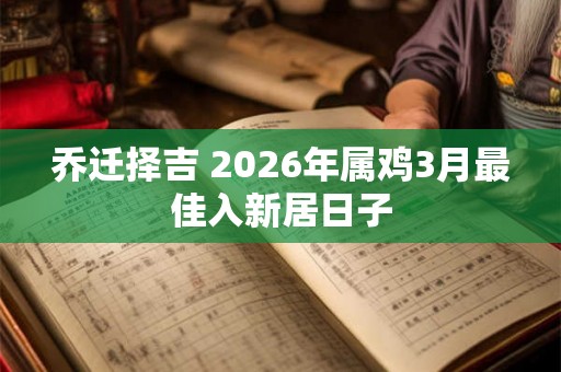 乔迁择吉 2026年属鸡3月最佳入新居日子 乔迁择吉 2026年属鸡3月最佳入新居日子