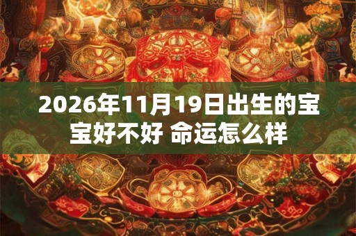2026年11月19日出生的宝宝好不好 命运怎么样