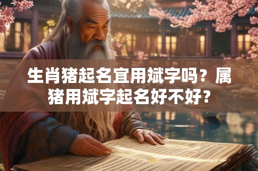生肖猪起名宜用斌字吗？属猪用斌字起名好不好？