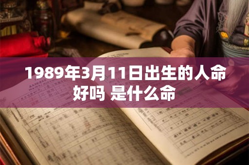 1989年3月11日出生的人命好吗 是什么命