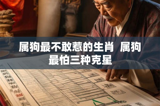 属狗最不敢惹的生肖  属狗最怕三种克星