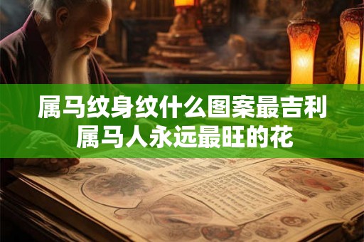 属马纹身纹什么图案最吉利 属马人永远最旺的花
