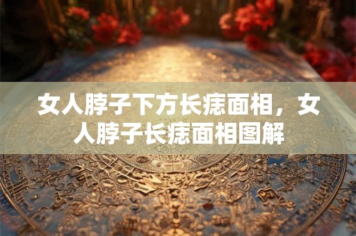 女人脖子下方长痣面相，女人脖子长痣面相图解