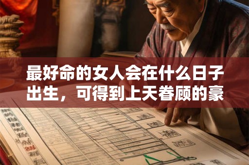 最好命的女人会在什么日子出生，可得到上天眷顾的豪气富贵命！