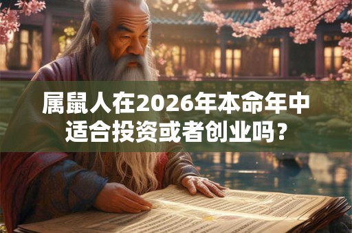 属鼠人在2026年本命年中适合投资或者创业吗？