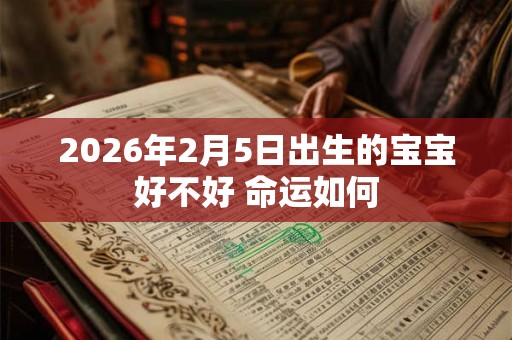2026年2月5日出生的宝宝好不好 命运如何