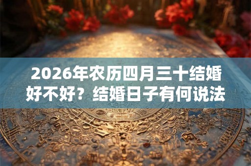 2026年农历四月三十结婚好不好?结婚日子有何说法? 2026年农历四月三十结婚好不好?结婚日子有何说法?