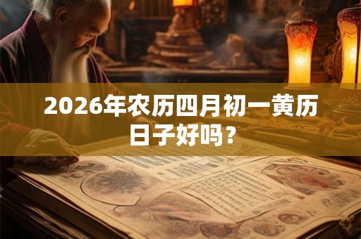 2026年农历四月初一黄历日子好吗？