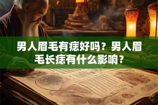 男人眉毛有痣好吗?男人眉毛长痣有什么影响? 男人眉毛有痣好吗?男人眉毛长痣有什么影响?