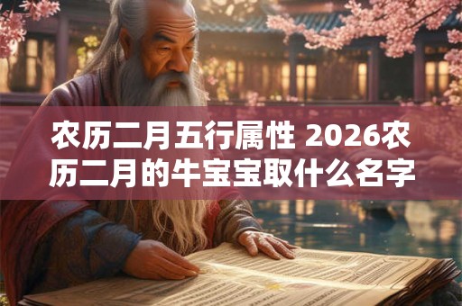 农历二月五行属性 2026农历二月的牛宝宝取什么名字好