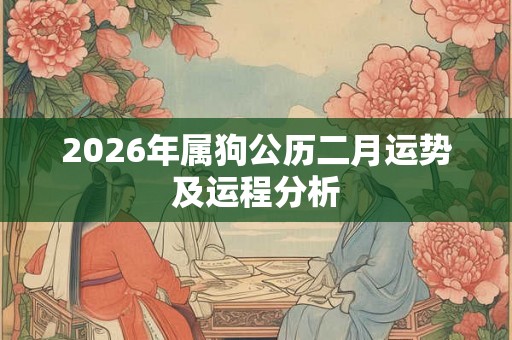 2026年属狗公历二月运势及运程分析