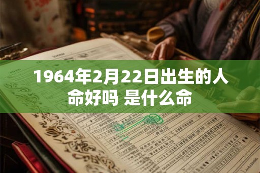 1964年2月22日出生的人命好吗 是什么命