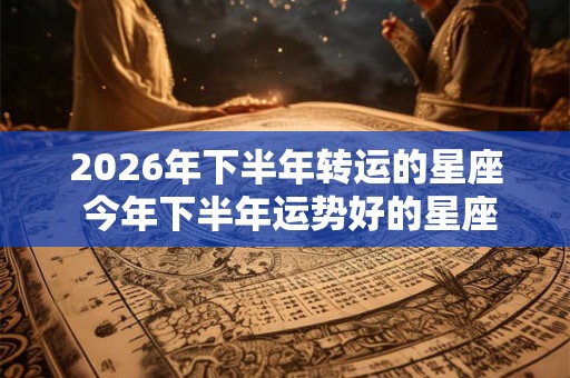 2026年下半年转运的星座 今年下半年运势好的星座