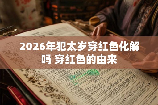2026年犯太岁穿红色化解吗 穿红色的由来