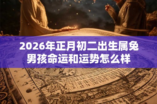2026年正月初二出生属兔男孩命运和运势怎么样 2026年正月初二出生属兔男孩命运和运势怎么样