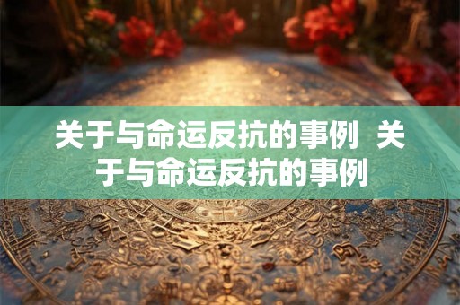 关于与命运反抗的事例  关于与命运反抗的事例