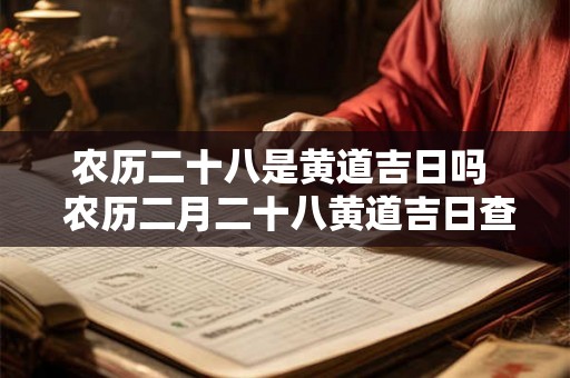 农历二十八是黄道吉日吗  农历二月二十八黄道吉日查询