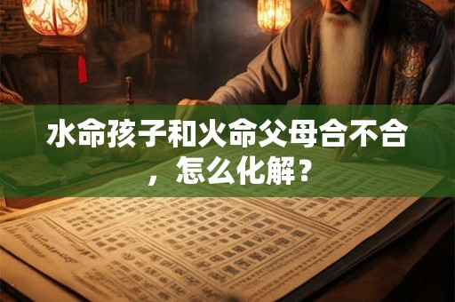水命孩子和火命父母合不合，怎么化解？