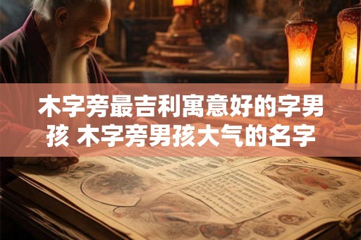 木字旁最吉利寓意好的字男孩 木字旁男孩大气的名字