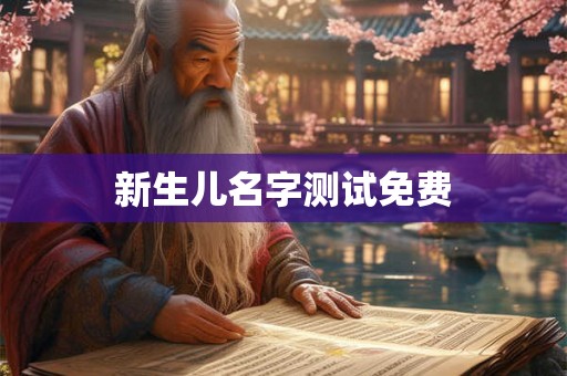 新生儿名字测试免费