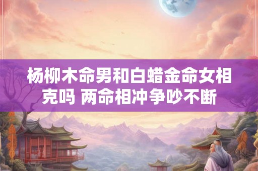 杨柳木命男和白蜡金命女相克吗 两命相冲争吵不断